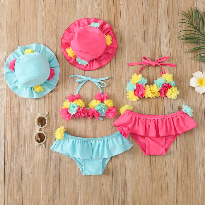 Baby Swimsuit Two Piece with Hat Set - Cozy Nursery