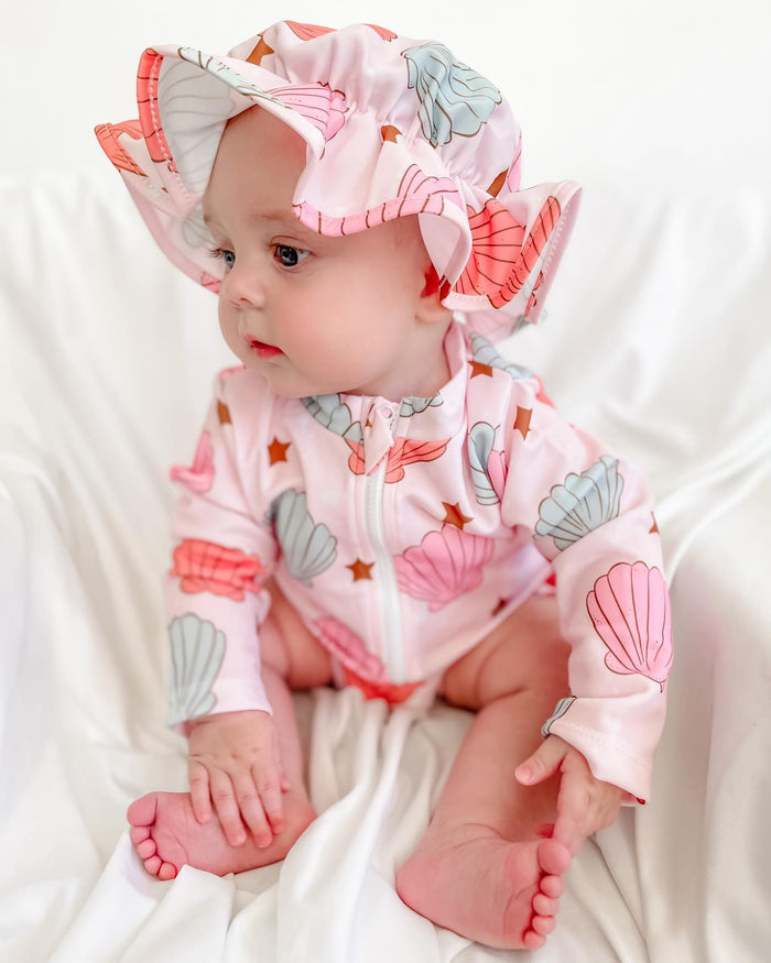 Baby Swimwear Rash Guard Floral Set - Cozy Nursery