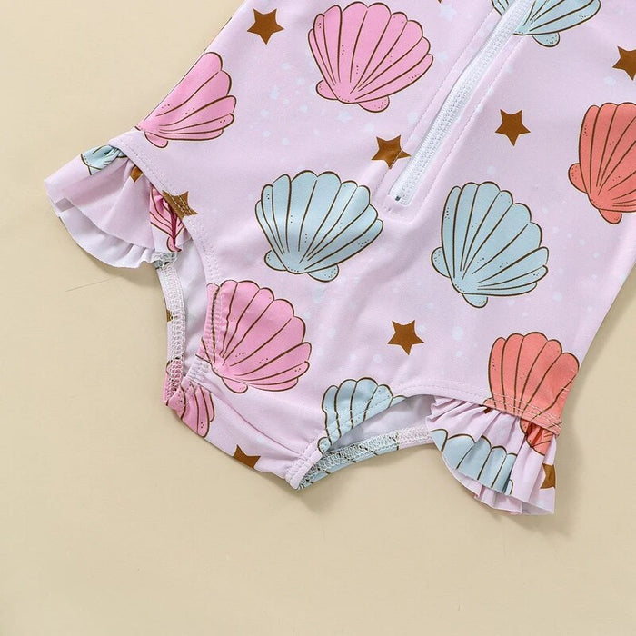 Baby Swimwear Rash Guard Floral Set - Cozy Nursery