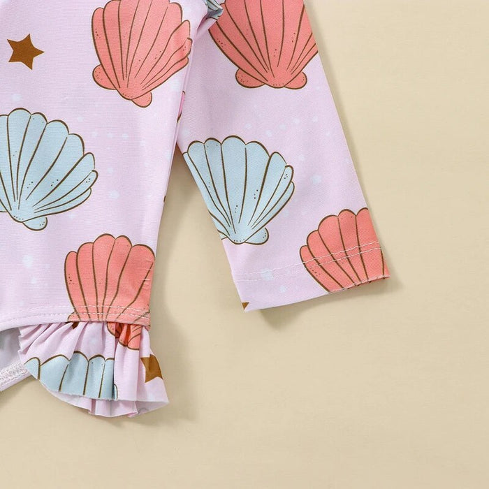 Baby Swimwear Rash Guard Floral Set - Cozy Nursery