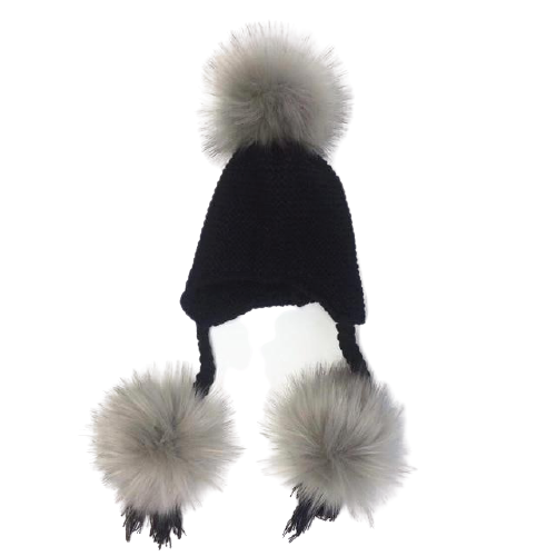 Baby Warm Knit Pompom Beanie - Cozy Nursery