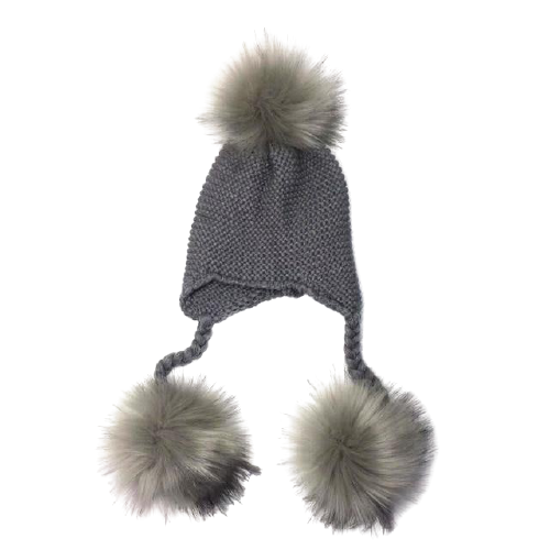 Baby Warm Knit Pompom Beanie - Cozy Nursery