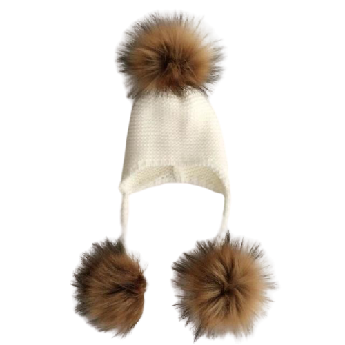 Baby Warm Knit Pompom Beanie - Cozy Nursery
