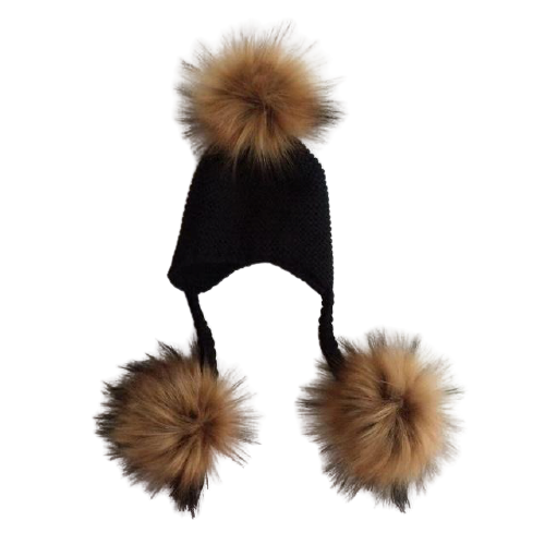 Baby Warm Knit Pompom Beanie - Cozy Nursery