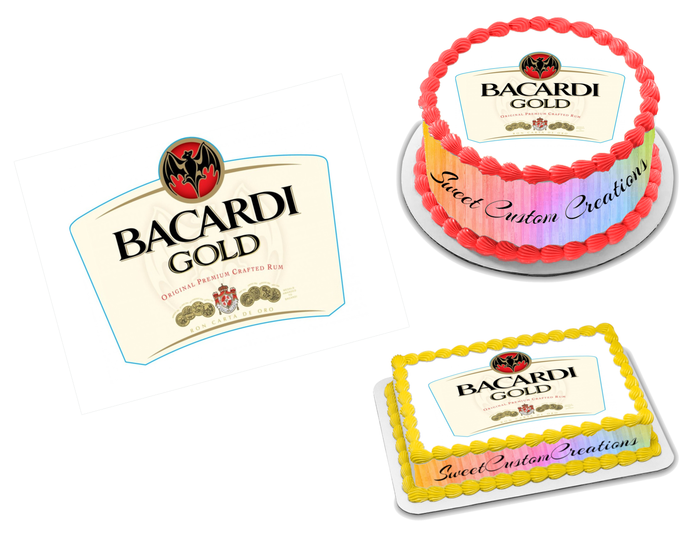Bacardi Edible Image Frosting Sheet #3 Topper (70+ sizes)