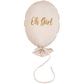 BALLOON PILLOW OH GIRL VELVET - Cozy Nursery