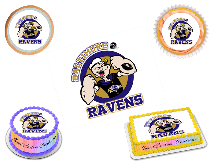 Baltimore Ravens Edible Image Frosting Sheet #53 (70+ sizes)