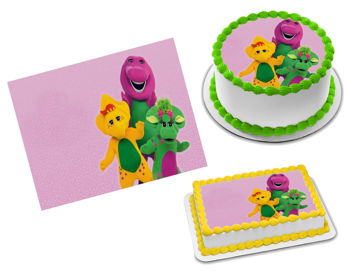 Barney Edible Image Frosting Sheet #13 Topper (70+ sizes)