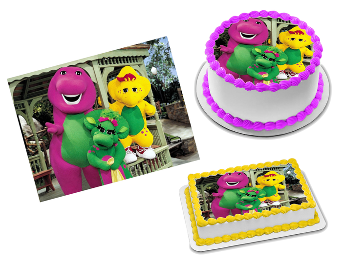 Barney Edible Image Frosting Sheet #20 Topper (70+ sizes)