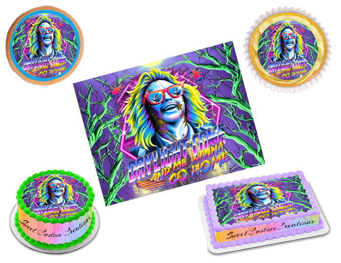 Beetlejuice Edible Image Frosting Sheet #8 (80+ sizes)
