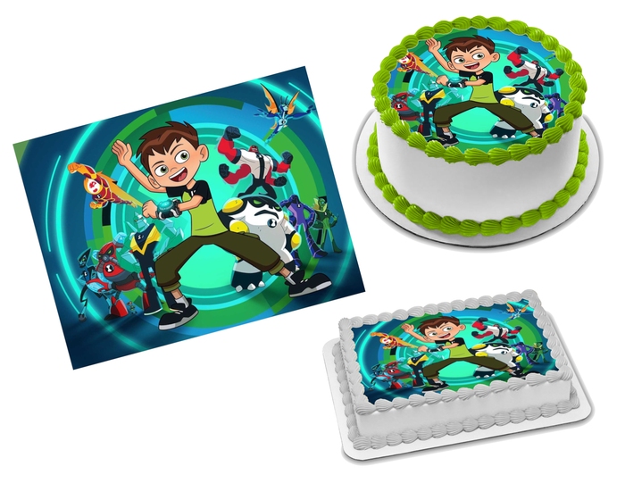 Ben 10 Edible Image Frosting Sheet #46 Topper (70+ sizes)