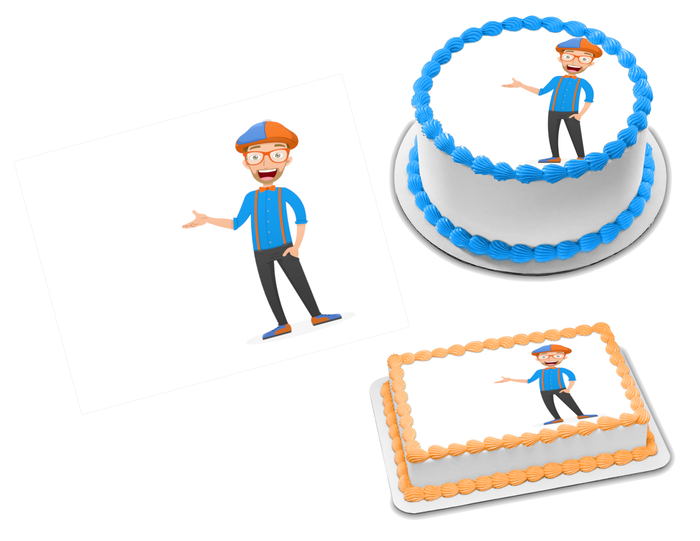 Blippi Edible Image Frosting Sheet #5 Topper (70+ sizes)