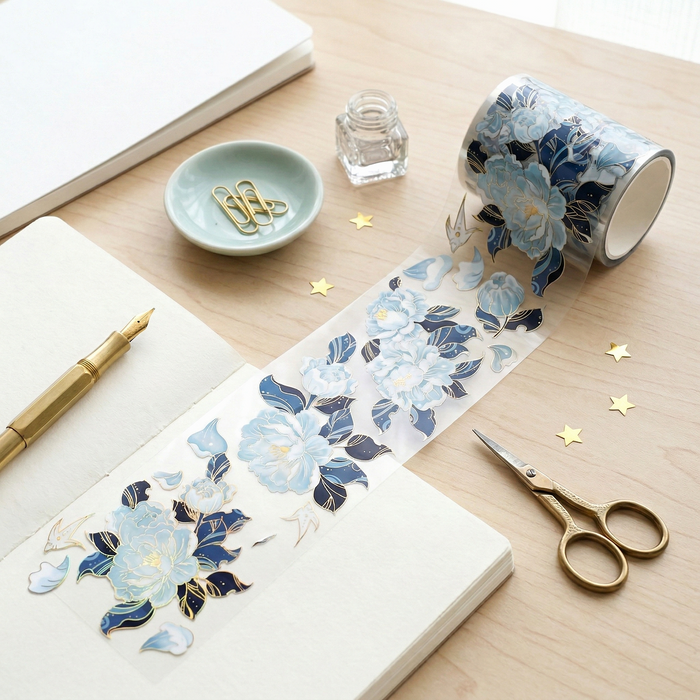 Blue Petunia Washi Tape