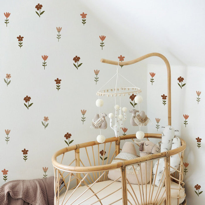 Boho Flower Wall Stickers