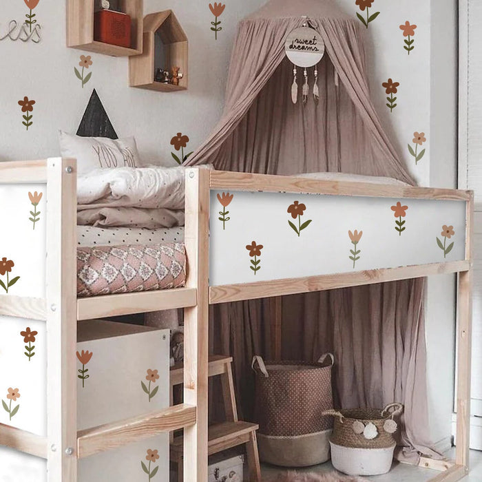 Boho Flower Wall Stickers