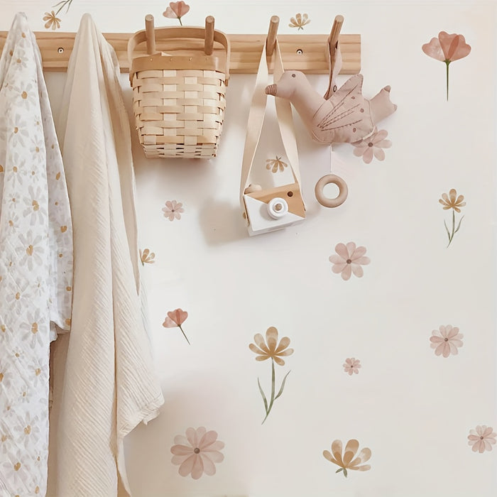 Boho Flower Wall Stickers - Cozy Nursery