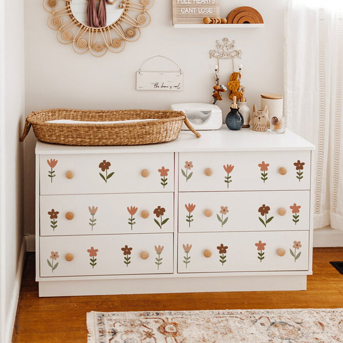 Boho Flower Wall Stickers
