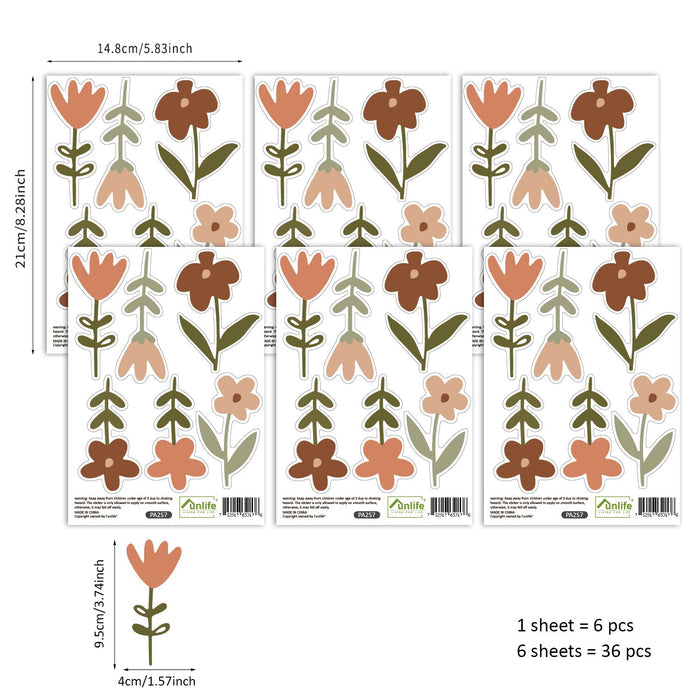 Boho Flower Wall Stickers