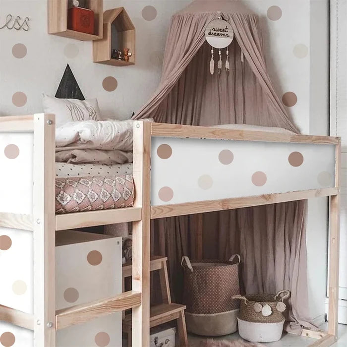 Boho Lavanda Polka Dots Wall Stickers - Cozy Nursery