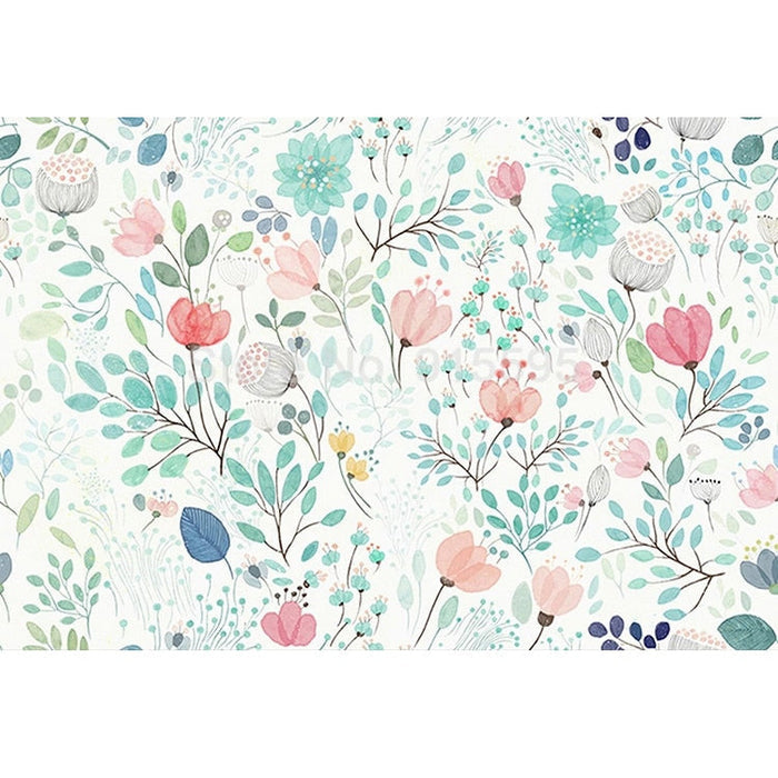 Botanical Tale Floral Wall Mural - Cozy Nursery