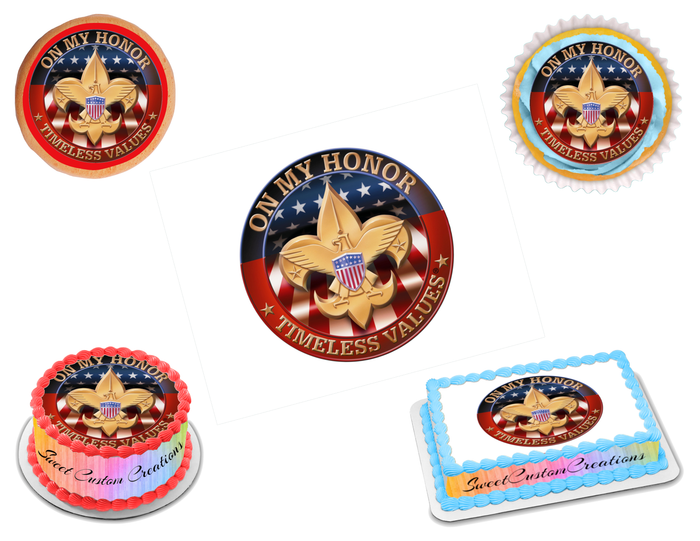 Boy Scouts Edible Image Frosting Sheet #5 Topper (70+ sizes)
