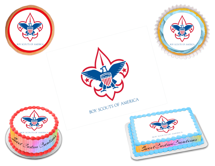 Boy Scouts of America Logo Edible Image Frosting Sheet #1 Topper (70+ sizes)