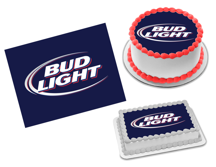 Bud Light Edible Image Frosting Sheet #2 Topper (70+ sizes)