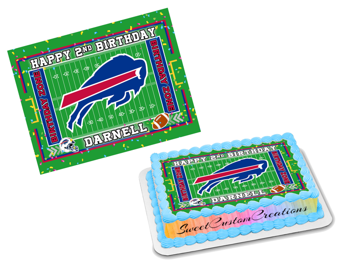 Buffalo Bills Edible Image Frosting Sheet #75 (70+ sizes)
