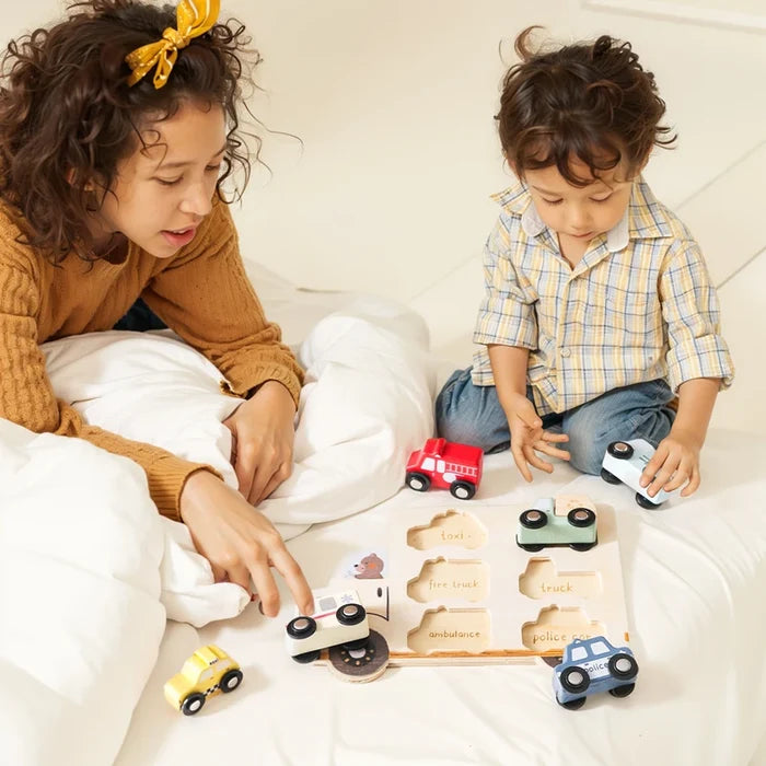 Car Wooden Montessori  Puzzle - Cozy Nursery