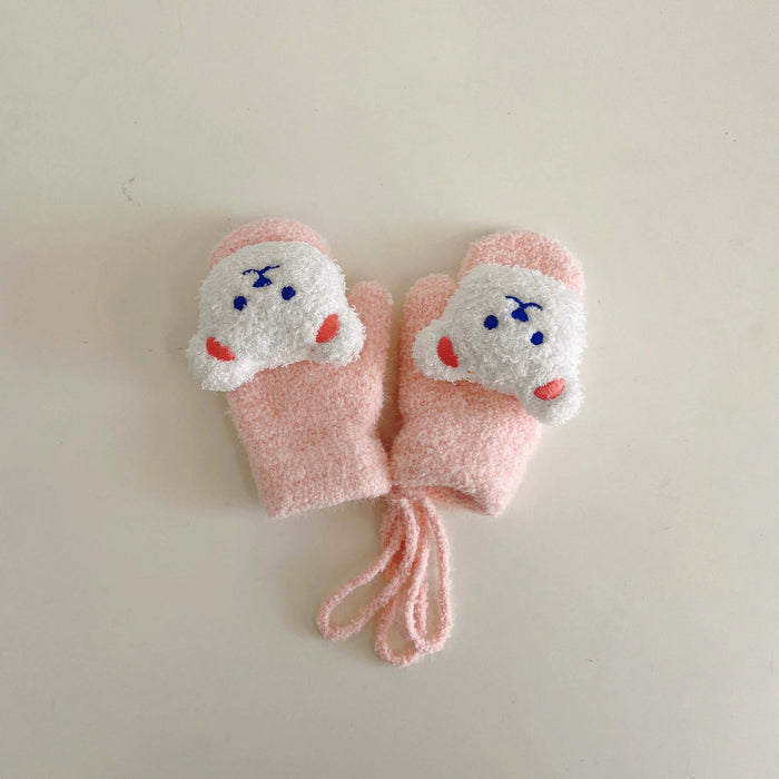 Cartoon Bear Baby Winter Gloves