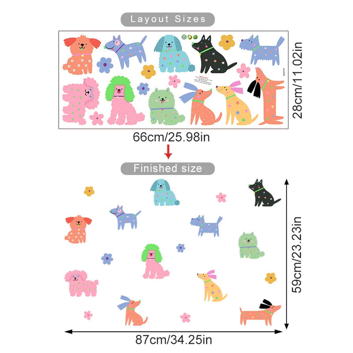 Cartoon Puppy Wall Stickers