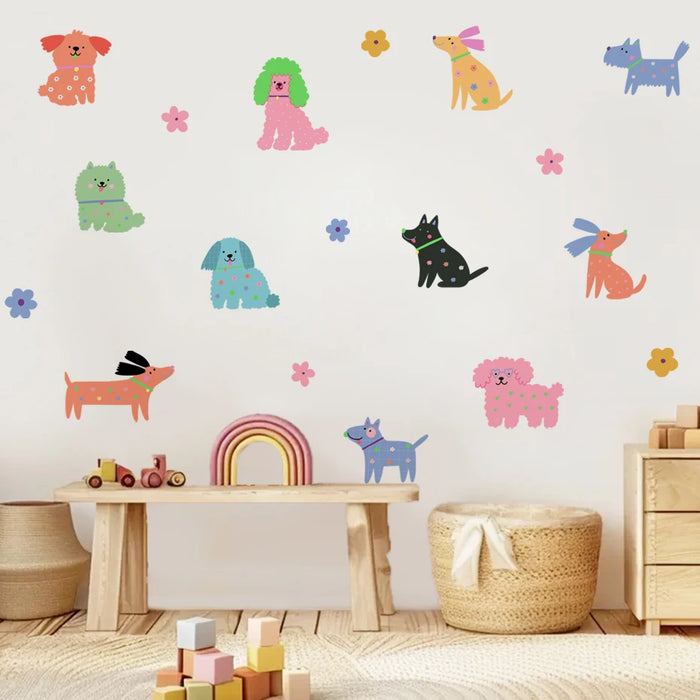 Cartoon Puppy Wall Stickers