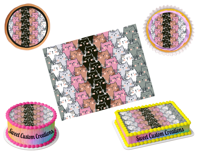 Cats Edible Image Frosting Sheet #2 (70+ sizes)