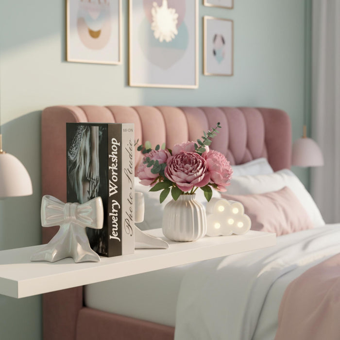 Ceramic Bow Bookends – Girly Shelf & Nursery Decor