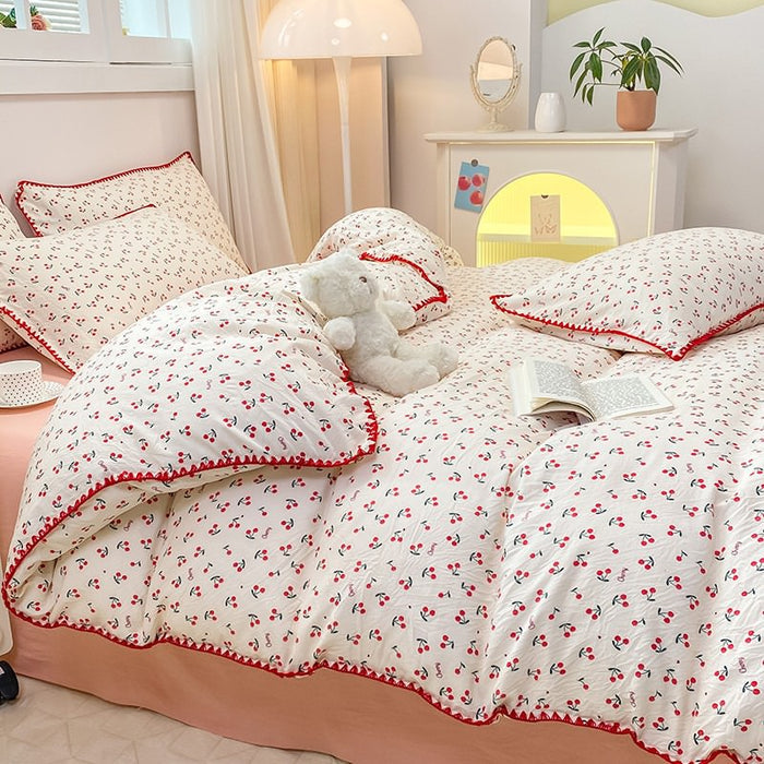 Cherry Toddler Bedding Set - Cozy Nursery