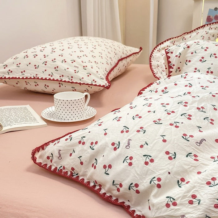 Cherry Toddler Bedding Set - Cozy Nursery