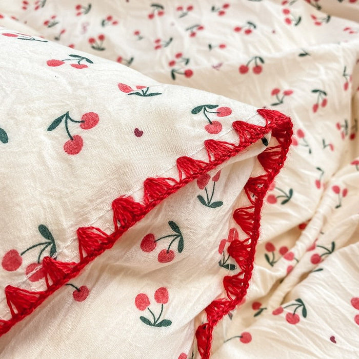 Cherry Toddler Bedding Set - Cozy Nursery