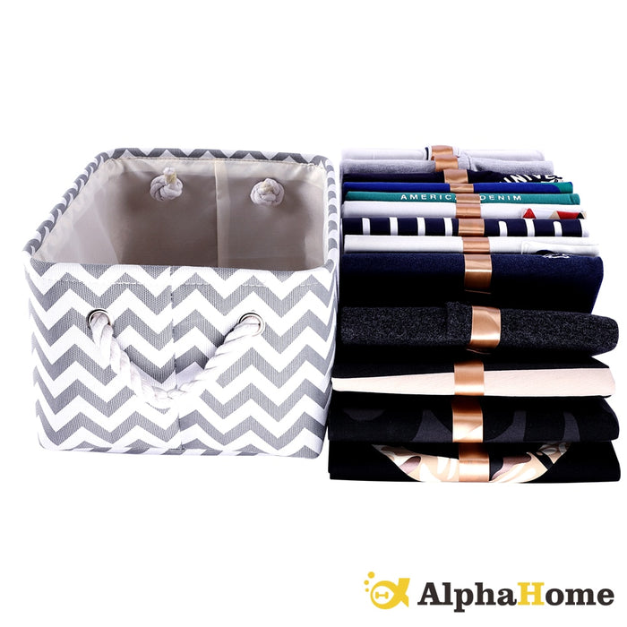 Chevron Nursery Organizer Boxes - Cozy Nursery