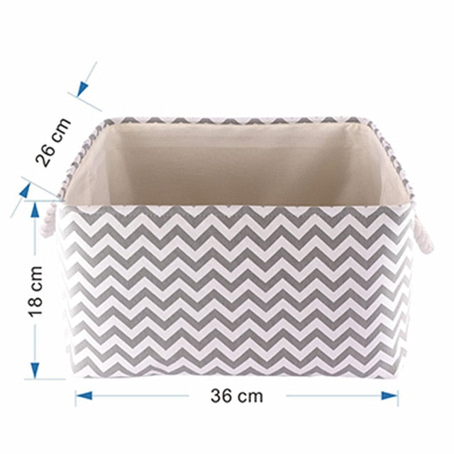 Chevron Nursery Organizer Boxes - Cozy Nursery