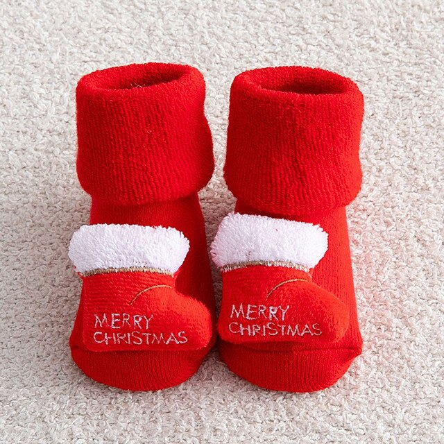 3-Red Sock / 0-1T 8-10Cm-S