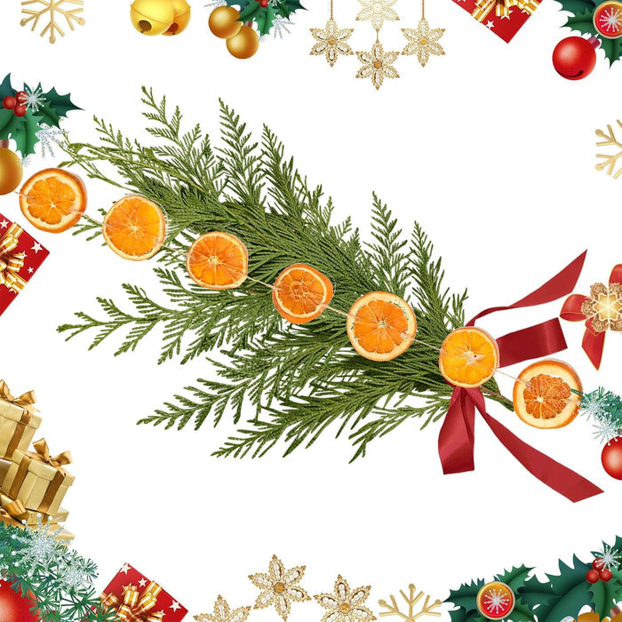 Christmas Decorations, 10Ft Dried Orange Slice Christmas Garland