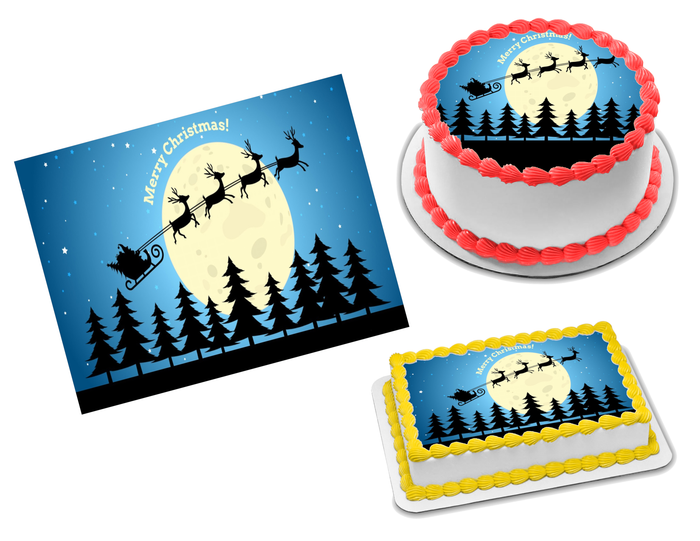 Christmas Edible Image Frosting Sheet #133 Topper (70+ sizes)