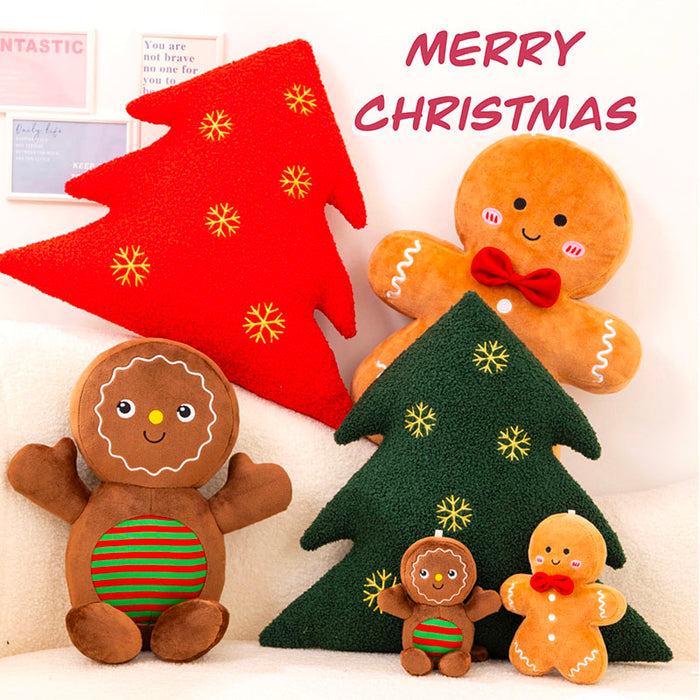 Christmas Gingerbread Pillow - Cozy Nursery