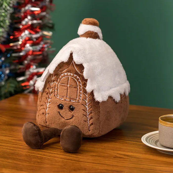 Christmas Cushions Gingerbread Man Christmas Tree House Bow Ring Decor Xmas