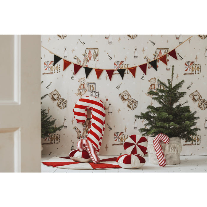 Christmas Round Patchwork Mat
