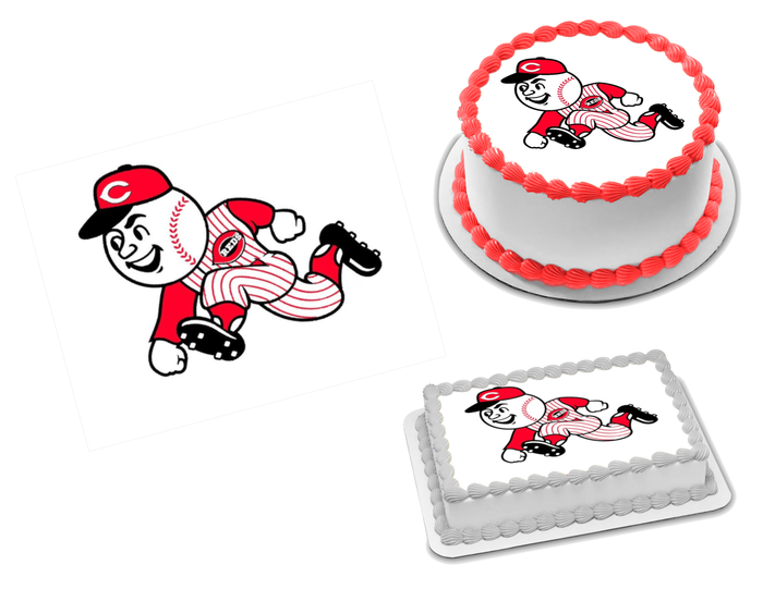 Cincinnati Reds Edible Image Frosting Sheet #7Z Topper (70+ sizes)