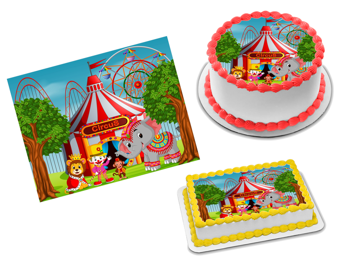 Circus Edible Image Frosting Sheet #11 Topper (70+ sizes)