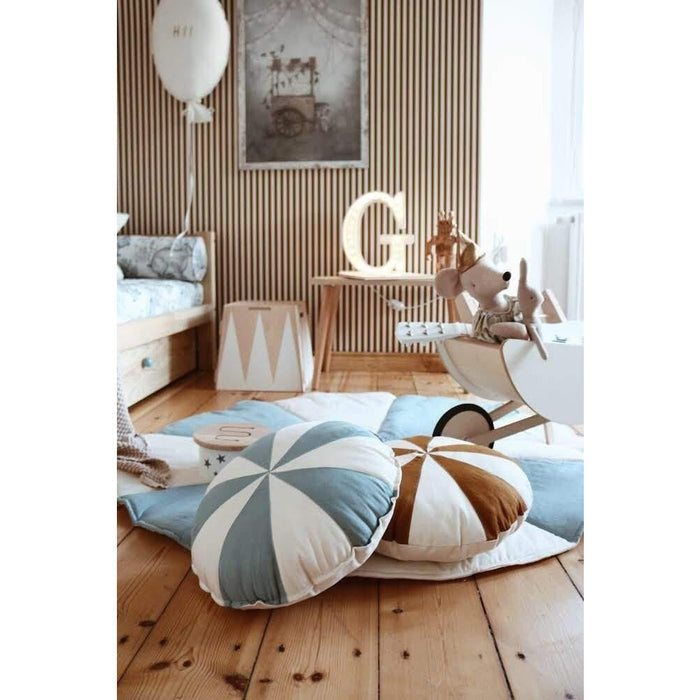 “Blue Candy” Patchwork Pillow