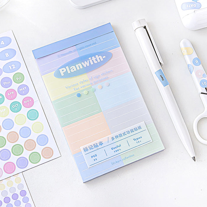 ClearView Organization Sticker Book