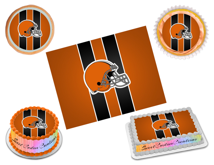 Cleveland Browns Edible Image Frosting Sheet #27 Topper (70+ sizes)